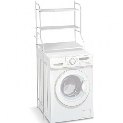2. METAL ORGANIZER SHELF STANDING OVER THE WASHING MACHINE 62x25x155CM