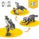 4. LEGO Creator 3in1 31393 - Forest Animals: Gray Wolf