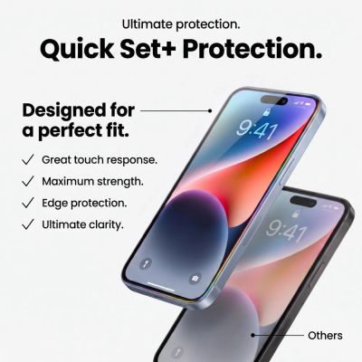 7. Tech-Protect Quick Set+ 2-Pack Tempered Glass for Google Pixel 9 Pro XL / 10 Pro XL / 11 Pro XL