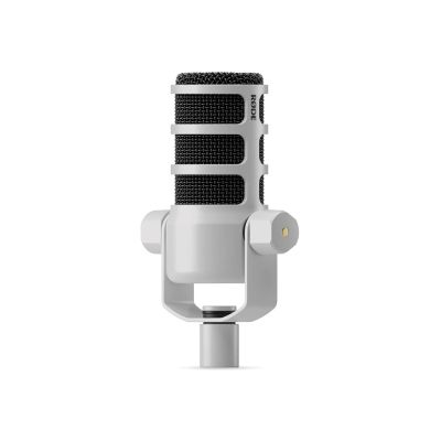 5. RODE PodMic White - Dynamic Podcast Microphone