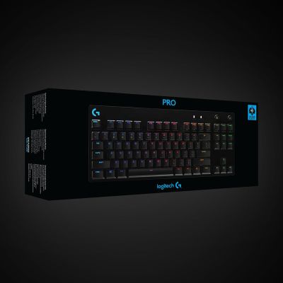 8. Logitech G915 LIGHTSPEED WRLS RGB MECH KB/GL CLICKY keyboard - CARBON US INTL