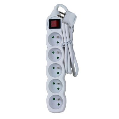 5. ESPERANZA POWER STRIP 5 OUTLETS SWITCH 1.5M WHITE ELK214W