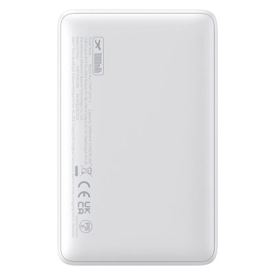 6. Baseus EnerFill FP11 10000mAh 15W Power Bank with White USB-C Cable 20V/3A 30cm - White