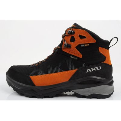 2. Aku men's trekking sports shoes Adapta Gore-tex leather black orange