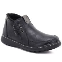 Comfortable black women's ankle boots Potocki 25-90349