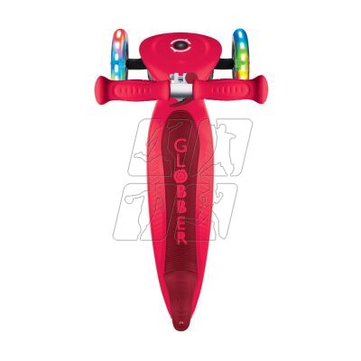 23. Globber Primo Foldable Lights 3-Wheel Scooter 432-102-2 New Red