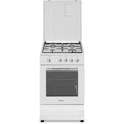 Simfer | Cooker | 4401SGRBB.1 | Hob type: Gas | Oven type: Gas | White | Width: 50 cm | Depth: 55 cm | 49 L