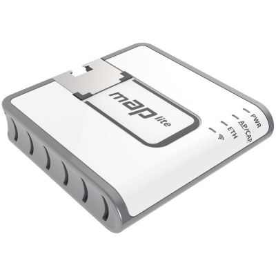 3. Mikrotik mAP lite router in white with PoE support