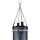 21. PREMIUM Punching Bag + Hoop SBRX Black Empty - 150cm | DBX Bushido