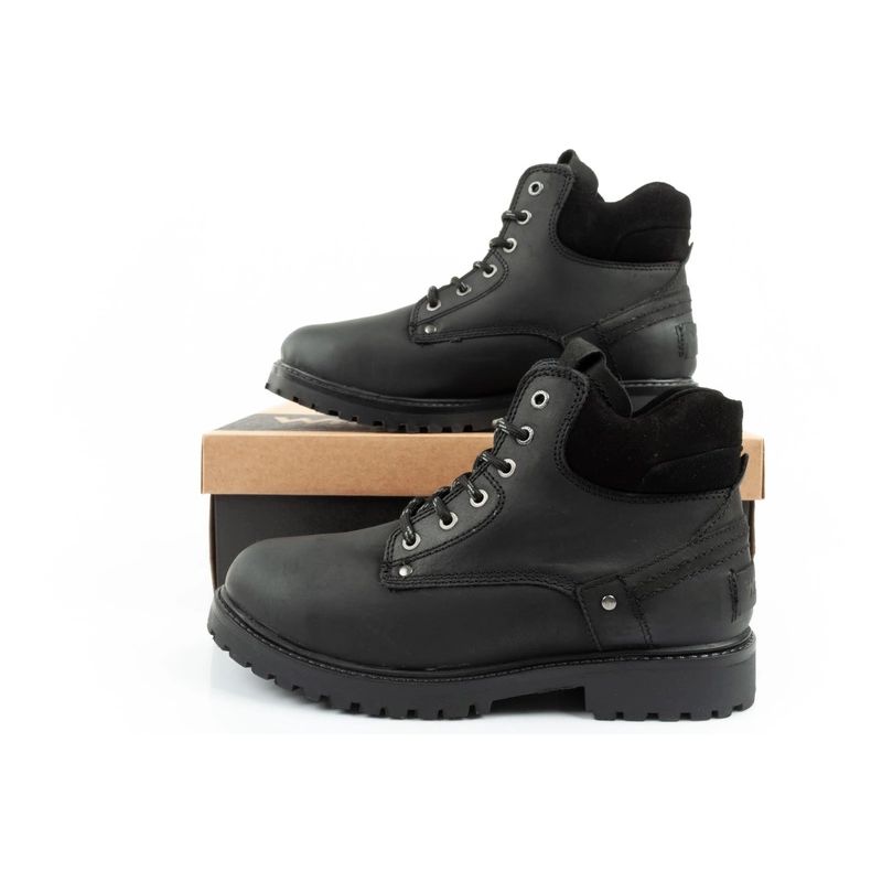 10. Wrangler Yuma men's boots, Chelsea boots, elegant leather, black