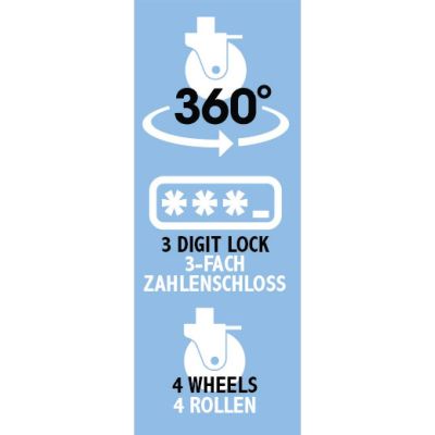 55. SET OF 3 SUITCASE 18, 22, 26 INCHES SILVER SLAZENGER