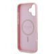7. Guess Grained Gold Ring MagSafe iPhone 16 Plus Case - Pink