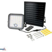 BEMKO SOLPAR LED SOLAR FLOODLIGHT 10W 1500LM 3000/4000K IP65 BLACK PIR