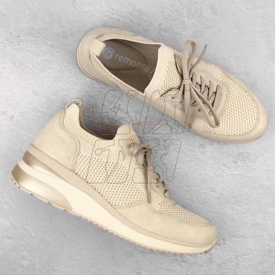 8. Comfortable Remonte W RKR693 beige sports shoes