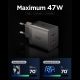 2. Spigen Essential EE472EU-GAN 2-Port 47W Wall Charger - Dark Gray