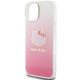 6. Hello Kitty IML Gradient Electrop Kitty Head case for iPhone 15 - pink