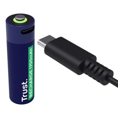 2. AA Trust USB-C RECHARGEABLE BATTERIES 2P