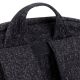 9. RIVACASE Anvik 15.6" laptop backpack, 15L, black, made of waterproof material, pockets for a 10.5" tablet, smartphone, documents, accessories, bottle