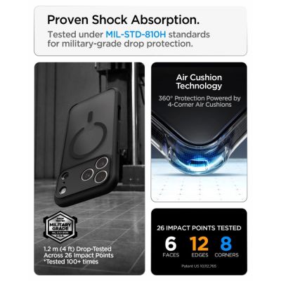 8. Spigen Ultra Hybrid MagSafe case for iPhone 18 Pro / 17 Pro - frost black