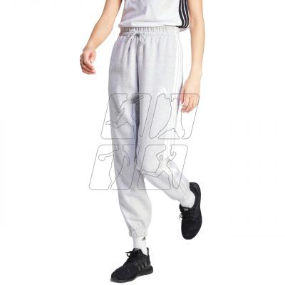 2. adidas Essentials 3-Stripes Fleece Loose-Fit Pants IN6178