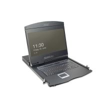 Digitus Modular Console with 19” (48.3 cm) TFT Monitor, 16-Port Cat. 5 KVM Switch & Touchpad, German Keyboard