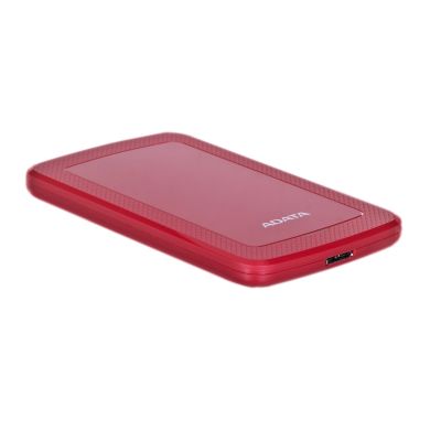 3. ADATA HV300 External HDD Drive (1TB; 2.5"; USB 3.2; Red)