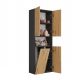 4. BATHROOM PILLAR NEL ANT/ART 1 BASKET SHORT DOOR SET