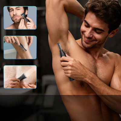 4. MAXGROOM M-319 multifunctional trimmer with replaceable tips - black