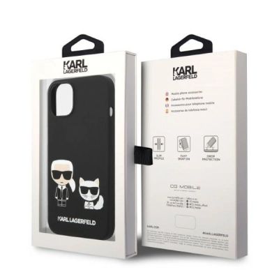 8. Karl Lagerfeld KLHMP14MSSKCK iPhone 14 Plus 6.7 "hardcase black / black Liquid Silicone Karl & Choupette Magsafe