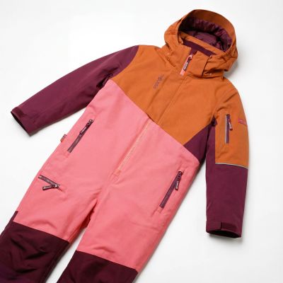 3. Trollkids Kids Hallingdal Snowsuit Winter Purple/Orange (350-814)