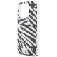 5. Karl Lagerfeld IML Zebra Pattern & Cord case for iPhone 15 Pro Max - black