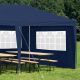 14. PE GARDEN CATERING TENT PAVILION 6x3M + 6 WALLS NAVY BLUE