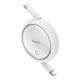 2. Baseus Free2Draw Mini USB-C - USB-C 100W 1m retractable cable - white