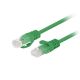 PATCHCORD CAT.6 UTP 1M GREEN FLUKE PASSED LANBERG 10-PACK