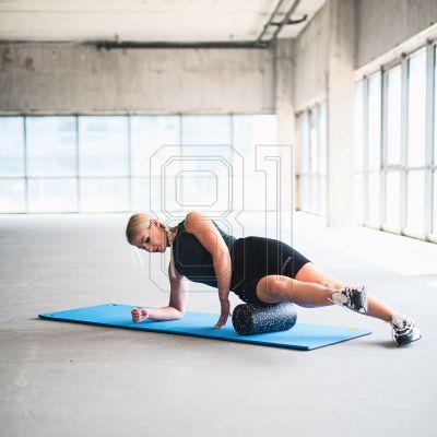 37. Club fitness mat with holes HMS Premium MFK03 blue-black
