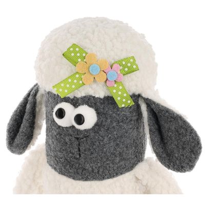 16. SITTING SHEEP 18CM SPRING DECORATION