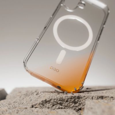 3. Puro Impact Clear D3O MagSafe Silicone Case for iPhone 16 - Transparent