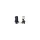 Vertical fiber optic joint for 48 splices COMPLETE (fully equipped with splice trays, splice protectors, mounting elements, heat shrink sleeves) ALANTEC