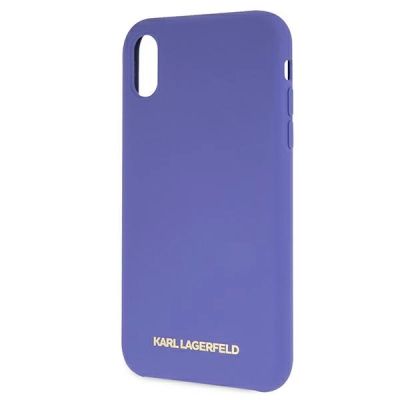 3. Karl Lagerfeld Silicone iPhone Xr Case - Purple
