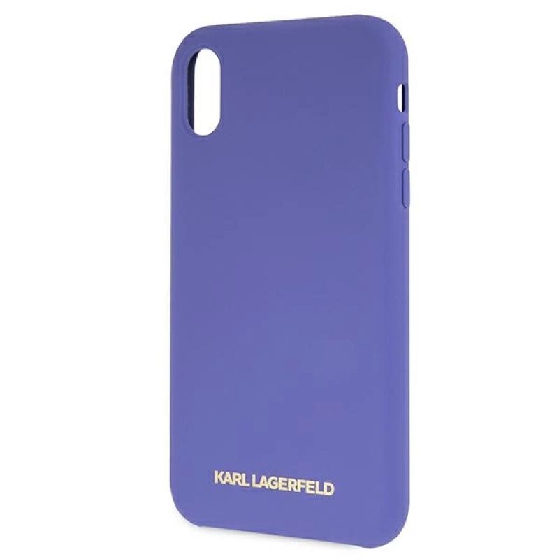 3. Karl Lagerfeld Silicone iPhone Xr Case - Purple