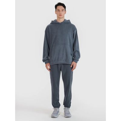 7. Men's sweatshirt with hood, open, 4F 4FRSS25TSWSM2181-22S