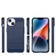 2. Carbon Case for iPhone 14 Plus flexible gel back cover blue