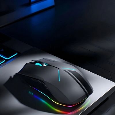 7. Machenike M721 Wireless Gaming Mouse 10000 DPI with RGB Backlight - Black