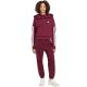 6. Women's adidas Essentials 3-Stripes French Terry Quarter-Zip Burgundy Sweatshirt KF8316