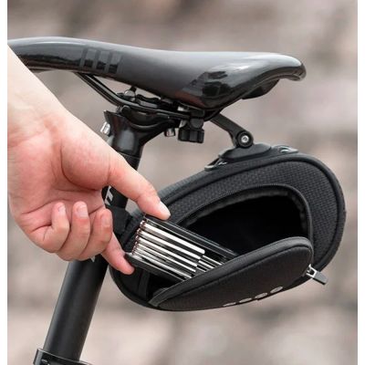 8. Rockbros C40 bicycle bag under the saddle - black