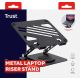 9. Trust ZEFF METAL Black Laptop Stand