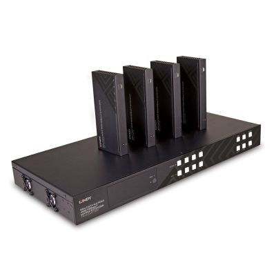 3. Lindy 38345 AV Extender AV Transmitter and Receiver Black