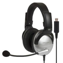 Koss SB45 USB Headset Wired Headband Office/Call Center Black, Silver
