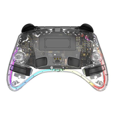 3. Deltaco Gaming GAM-198-T Game Controller Transparent Bluetooth/USB Gamepad Nintendo Switch, Nintendo Switch 2, Nintendo Switch OLED, Android, PC