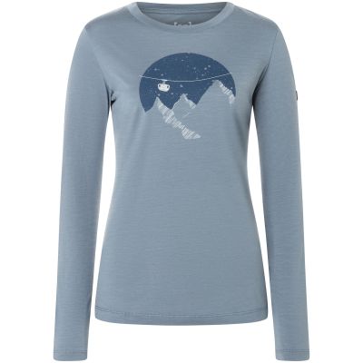 SUPER.NATURAL W GONDOLA LS Women's Long-Sleeve Shirt, Grey